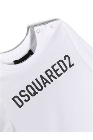 T-shirt in cotone bianco DSQUARED KIDS | DQ2007D0A4CDQ100